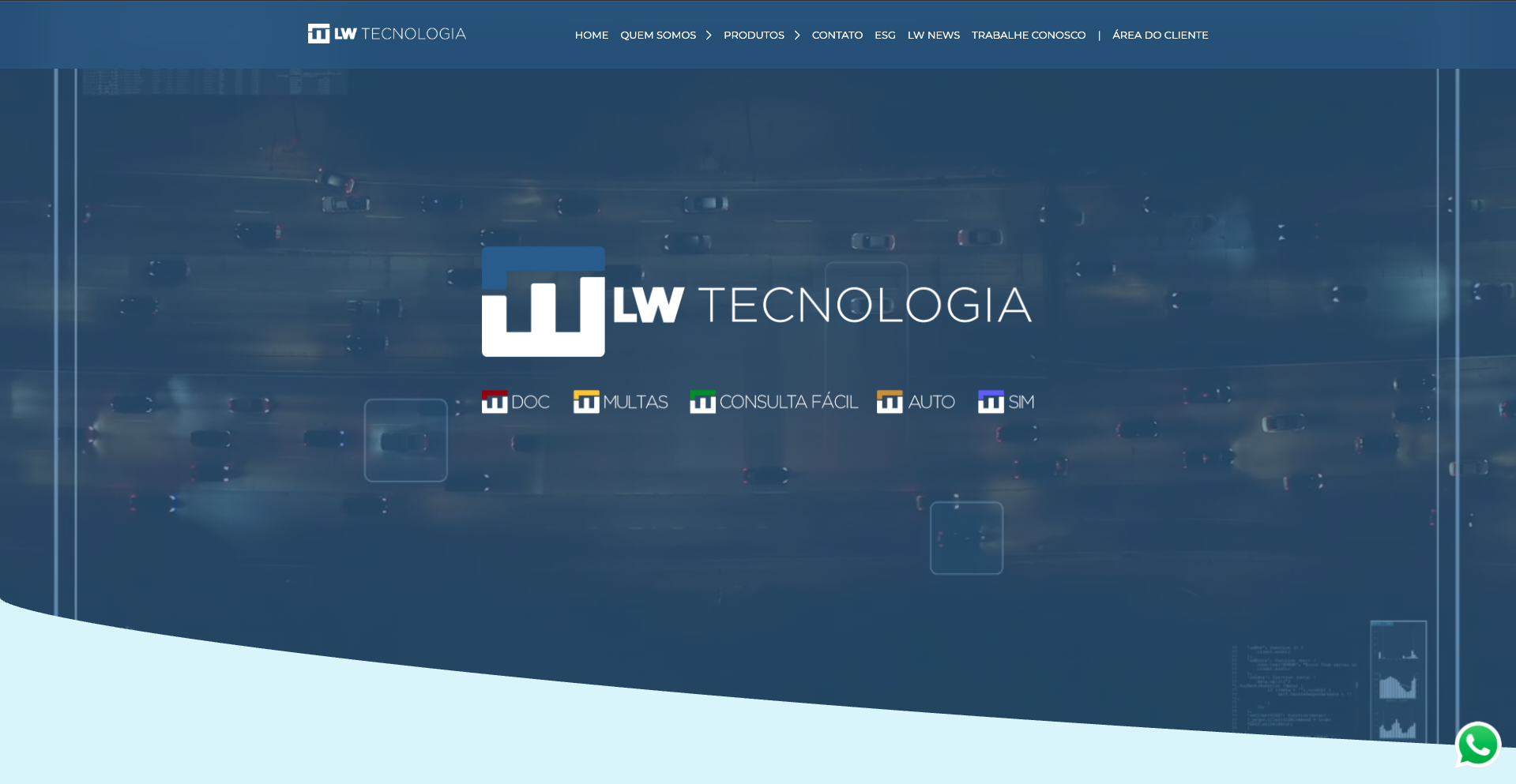 Captura do projeto LW Tecnologia